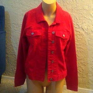 Red Denim Jacket